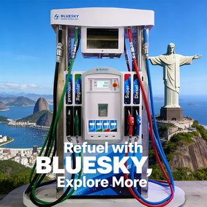 Distributeur de carburant multi-pistolets BLUESKY pour stations-<span class=keywords><strong>service</strong></span> de la République dominicaine, 1/2/4 pistolets, essence/diesel, usage intensif - Product Image 1