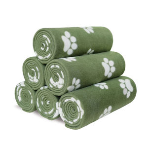 Alfombra para Mascotas de Felpa de Coral Estampada 2025, Gruesa, para Viajes, Cálida para Invierno, para Cachorros, Perros y Gatos, con Logotipo Personalizado, Linda, Estilo Americano - Product Image 6