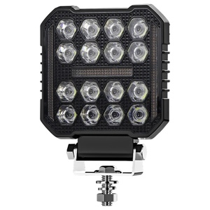 Lampe de travail LED 4 pouces, projecteur carré 4x4, DRL, étanche IP67, phare à 16 LED, feux de route pour camion, tout-terrain, voiture - Product Image 2