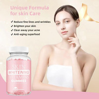 Gummies éclaircissantes pour la peau sous marque privée, multivitamines, complexe vitaminique avec glutathion pour éclaircir les cheveux et la peau