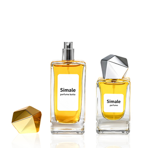 Simale Men's Square <strong>Glass</strong> Magnetic Fragrance <strong>Bottle</strong> <strong>30ml</strong> &amp; 50ml&amp;100ml with Sprayer for Perfume Box - Product Image 6