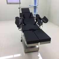 Lit d'hôpital complet HERTA en acier inoxydable, table d'opération électrique certifiée CE ISO, table de chirurgie de classe II
