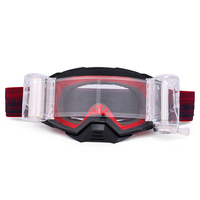 Lunettes de motocross professionnelles HUBO HB-306 TPU avec protection UV, verres MX Roll Tear pour moto