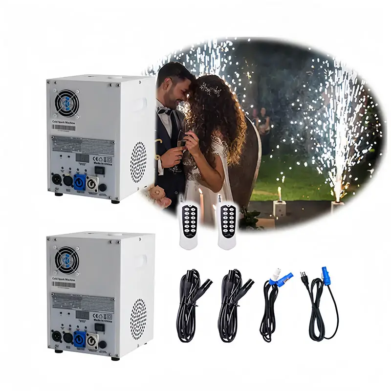 750W intérieur mariage scène Ti poudre froide étincelle Machine glace sèche feu d'artifice effet étincelant