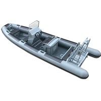 Bateau gonflable de luxe de 7 mètres Hypalon Deep V en aluminium rhi700 à vendre