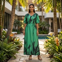 Nouvelle Robe de Soirée Africaine en Satin Grande Taille pour Femme 2026 – Modèle Bubu Ample Imprimé en Polyester Anti-Plis pour l'Été – Livraison Rapide