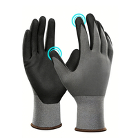 Gants de protection personnalisés en mousse nitrile enduite ultra-fins avec une adhérence et une dextérité élevées