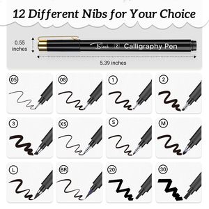 Rotulador de Punta Fina con Tinta Pigmentada Impermeable No Tóxica para Arquitectos, Micro-Pen Negro para Escribir y Dibujar - Product Image 2
