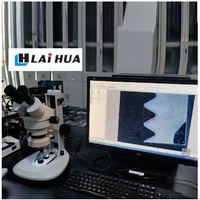 Microscopio de penetración estereoscópico, microscopio especial para inspección de penetración en soldaduras, precisión de medición de software: 0.001 mm