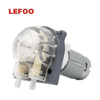 Pompa Peristaltik LEFOO Kustom 12V 24V Kelas Makanan 750ml/menit Pompa Cairan Mikro untuk Mesin Kopi Dosis Sirup Susu