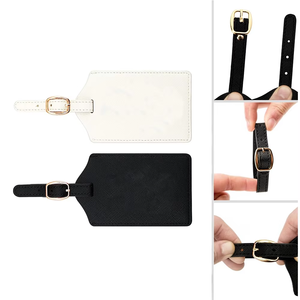 Özel seyahat bagaj etiketleri PU deri seyahat etiketleri bavul etiketleri kimlik kartları ile tanımlayıcılar - Product Image 6