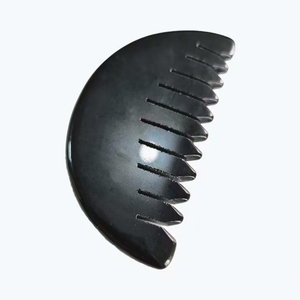 Peine de masaje de cuero cabelludo obsidiana negra - Product Image 5