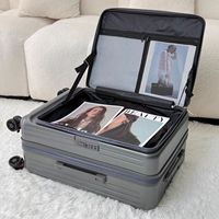 Juego de Maletas de Cabina ABS para Viajes de Negocios, Precio de Fábrica, Moderno, Lujoso, Duradero, Gran Capacidad, Apertura Lateral, 4 Ruedas, Anti-Robo, PC