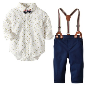 Prix de gros Produits de sécurité Vêtements pour bébés garçons Chemises et salopettes Ensemble de l'AliExpress - Product Image 2