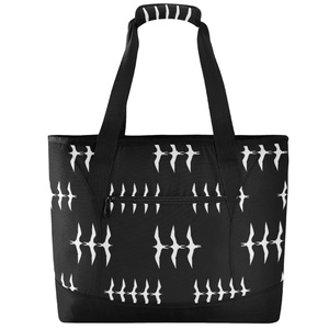 Hawaiian Iwa Birds Design Custom Print Hot Cold Cooler Bag Shoulder Insulated Cooler Lunch Tote Shopping Bag with Zipper - Product Image 2