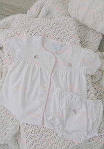 100%cotton White Baby <strong>Girl</strong> Diaper Set Custom Embroidery Toddler <strong>Girl</strong> Bloomer Set Picot Trim Toddler <strong>Girl</strong> <strong>Coming</strong> <strong>Home</strong> <strong>Outfit</strong> 2025 - Product Image 6