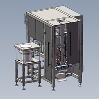 Machine d'emballage avec valve de dégazage pour grains de café, machine d'emballage de sachets à quatre soudures, machine VFFS avec valve unidirectionnelle