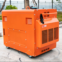 Générateur diesel VG 3 kW 5 kVA 6 kVA triphasé silencieux portable mobile, groupe électrogène diesel domestique 5 kW refroidi par eau