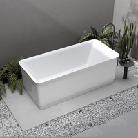 Baignoire autoportante moderne Gurgle, bien-être, abordable, simple, en acrylique, pour adultes, luxe