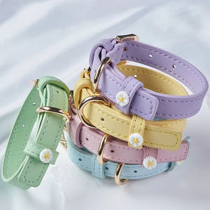 <span class=keywords><strong>Collar</strong></span> de perro de cuero auténtico de lujo con juego de correas ecológico suave y transpirable acolchado para mascotas modernas estilo personalizado - Product Image 1