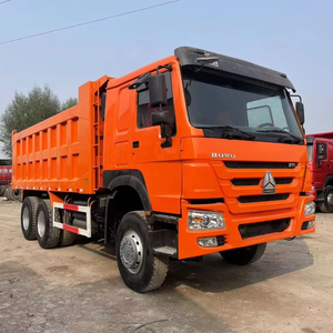 รถบรรทุกฮาวโอ 6x4 ยูโร 2 ดีเซล รถบรรทุกขนาดเล็กใหม่สำหรับงานเหมือง รถดัมพ์ 10 ล้อ บรรทุกได้ 11-20 ตัน พวงมาลัยซ้าย กล้องมองหลัง 251-350 แรงม้า 6-8 ลิตร - Product Image 1