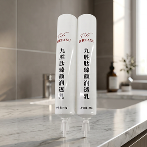 Crème nourrissante blanchissante pour la peau, tube rond PP avec bouchon à visser à usage unique, tube cosmétique vide blanc pour crème visage - Product Image 6