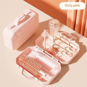 Cepillo Limpiador de Biberones y Tetinas Multifuncional 3 en 1, Desmontable, Portátil, de Silicona, con Rotación de 360 Grados, Venta al Por Mayor - Product Image 1