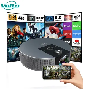 Thông Minh Wifi Ngoài Trời Màn Hình Máy Chiếu Android 9 Tương Tác Máy Chiếu Đứng Hd 4K 1080P Mini Xách Tay Máy Chiếu