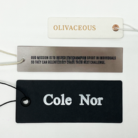 Eco-Friendly Haute Qualité Impression Personnalisée Logo Etiquettes de Luxe Balançoire Etiquettes de Vêtement Étiquettes volantes en Papier avec Corde pour Vêtements