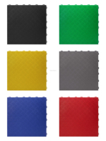 Suelo Industrial de PVC y PP de 18 mm de Espesor, Rígido, Modular, Colorido, Encastrable, Resistente al Desgaste, Antideslizante, con Sistema de Clic