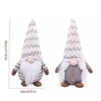 Gnomes de Noël Rudolph poupée elfe sans visage jouet en peluche pour enfants maison ornements et cadeaux décorations de noël
