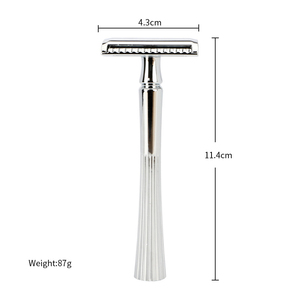 Chất Lượng Cao Và An Toàn Của Người Đàn Ông Máy Cạo Râu Kim Loại Thẳng Máy Cạo Râu Với Lưỡi Thay Thế - Product Image 2