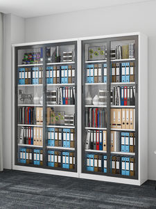 제조 1800*900*400 유리 문 금속 선반 강철 보관 책 - Product Image 5