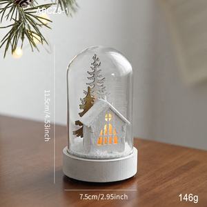 Noël Verre Intérieur Chambre Table Bureau Décoration Père Noël Lumière De Noël Décoration - Product Image 4