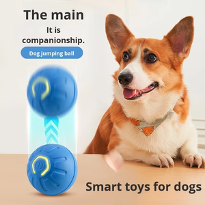 Pelota eléctrica inteligente para perros que rebota, entrenamiento para mascotas, perro, gato, juguete interactivo de movimiento automático, pelota rodante automática para perros - Product Image 2