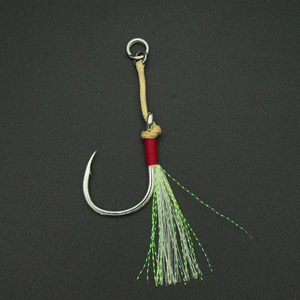 Hameçon de pêche en vrac 1/0 2/0 3/0 4/0 5/0 gabarit en métal d'eau salée grand <span class=keywords><strong>crochet</strong></span> à assistance unique lueur - Product Image 6