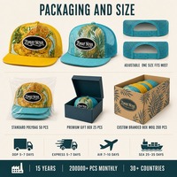 Casquette Trucker en Maille Imprimée Personnalisée (Lot de 2) – Motif Tropical, Visière Plate, Réglable, Style Streetwear, Casquette de Baseball – Vente en Gros, OEM, Faible MOQ