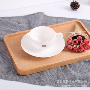 Plateau de service rectangulaire multifonctionnel en bois Royal Noble Timber Industry pour le thé, les repas et les fruits 9-123 - Product Image 1