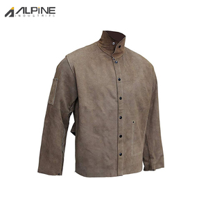 Dernier style meilleur prix vestes de travail en cuir vestes de soudage soudeur porte pour hommes et femmes vestes de soudage de qualité personnalisée - Product Image 6