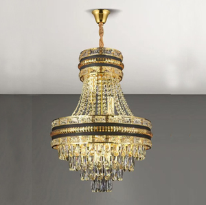 Lampadario in Cristallo Moderno con Struttura in Ferro, Portalampada E14, 220V, <span class=keywords><strong>per</strong></span> Soggiorno, Garanzia di 2 Anni (25097-D500) - Product Image 1