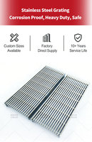 Caniveau de drainage en acier inoxydable 304 sur mesure, rainure de sol de 50 mm, canal de drainage pour piscine