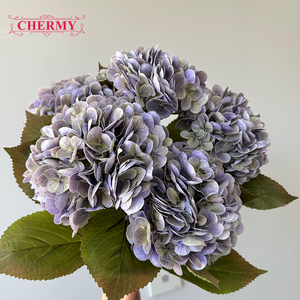 <span class=keywords><strong>ดอก</strong></span>ไฮเดรนเยียสีม่วงเขียว DC178 ดาเหลียน เชอร์มี่ พรีเมียม เรียลทัช ลาเท็กซ์ <span class=keywords><strong>ดอก</strong></span>ไม้ประดิษฐ์สำหรับตกแต่งโต๊ะงานแต่งงาน - Product Image 3
