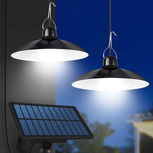 Wholesale Dual-Head Solar Pendant LED Hanging Lamp with <b>Remote</b> <b>Control</b> Indoor/Outdoor Garden Yard Porch Storage Room <b>Smart</b> Home - Product Image 5
