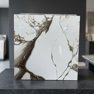 Carreaux de sol en céramique pour extérieur et intérieur, série Punch, design moderne en briques d'argile, finition perforée, 300x300mm - Product Image 5