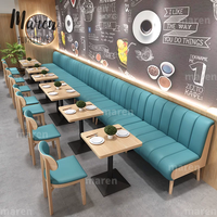 Meubles pour restaurants de restauration rapide très demandés : banquettes, canapés, tables basses et ensembles de chaises, canapés lounge pour cafés et centres commerciaux