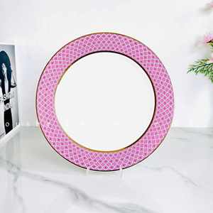 Minimalist Durable Eco-Friendly Heat-resistant Irregular White <b>Ceramic</b> Porcelain Dinnerware 10 Inch Salad Beef Serving <b>Plate</b> - Product Image 4