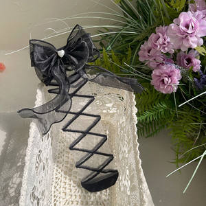 Vente en gros de <span class=keywords><strong>1</strong></span> à 5 ans de chaussettes d'été fines en résille avec nœud pour bébés et enfants Chaussettes hautes en filet de poisson <span class=keywords><strong>taille</strong></span> unique pour filles et enfants - Product Image 5