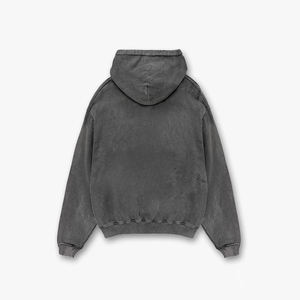 Sweat à capuche délavé à l'acide du fabricant OEM de haute qualité 100% coton Basics Winter Cotton Blended Sweater Stone Washed Vintage ODM - Product Image 2