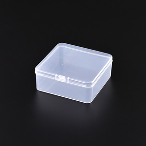 Nhà Máy Bán buôn nhỏ vuông trong suốt PP nhựa hộp lưu trữ 95x95x38 Mét có thể tái chế bao bì <span class=keywords><strong>mini</strong></span> hộp quà tặng thẻ đồ trang sức - Product Image 3
