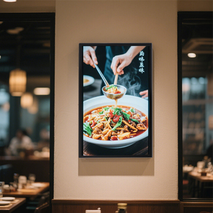 55 inch quảng cáo thương mại hiển thị treo tường kỹ thuật số biển màn hình cảm ứng cho sử dụng trong nhà cho nhà hàng cửa hàng nhanh chóng menu - Product Image 1